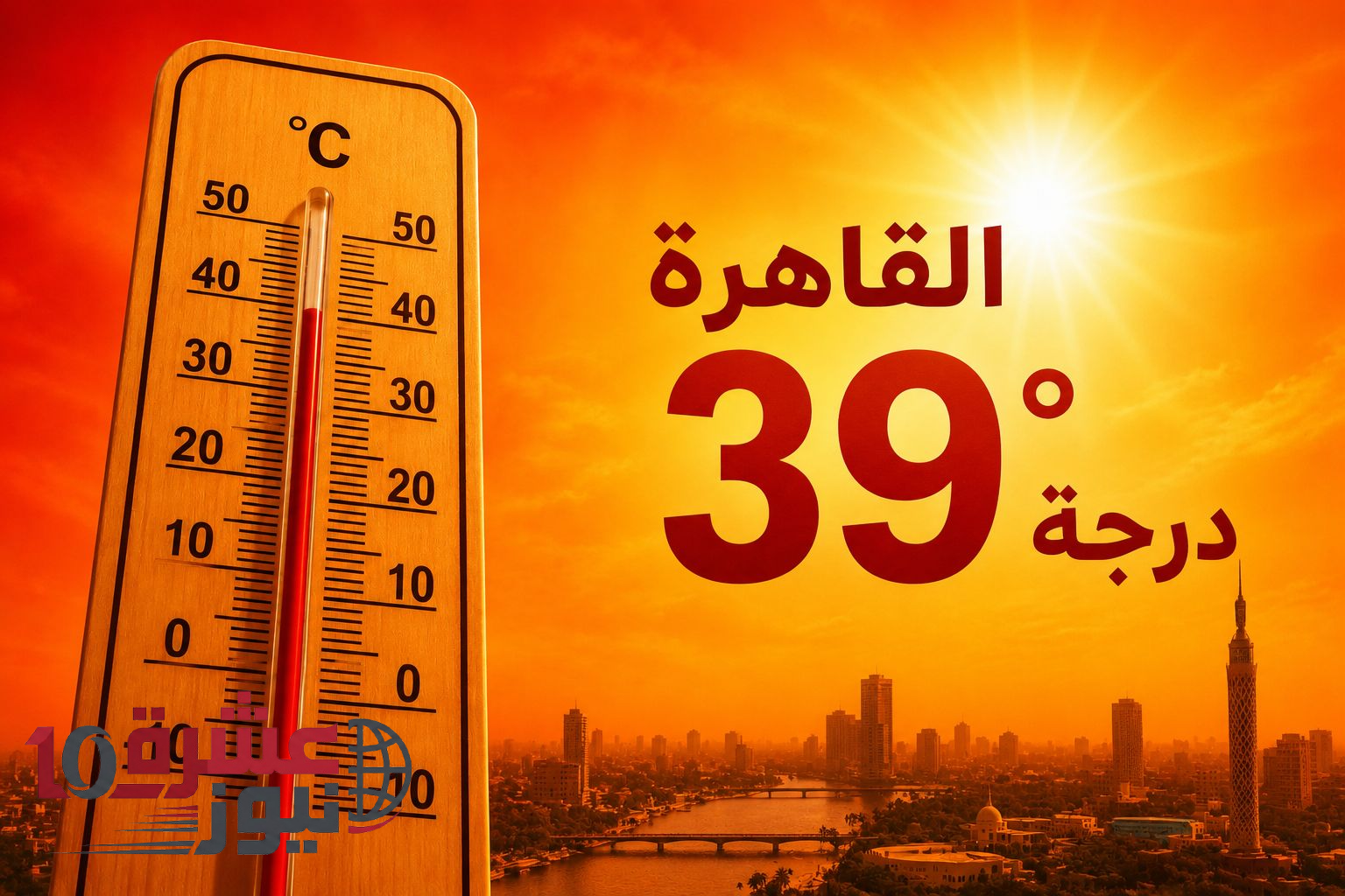 الأرصاد تحذر من ذروة الموجة الحارة اليوم الثلاثاء في مصر والحرارة تصل لدرجات قياسية